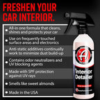 Adam's Polishes Interior Detailer 16 fl. oz (Sweet Almond) - Total Car Interior Cleaner, Protectant & Dressing | All Purpose Cleaner & Leather Conditioner | Vinyl, Dashboard, Screen, Seat Cleaner