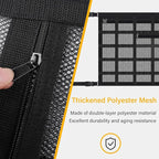 Upgrade Car Ceiling Cargo Net Pocket with Zip,Double Layers+Avoid Sagging Roof Cargo Bag for Toy,Quilts,Tickets,Universal Road Trip Essentials Car Organizers and Storage for Truck SUV