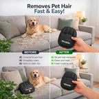 Trazon Pet Hair Removal Gloves 2 Pack – Electrostatic Pet Hair Removal Mitt for Cats & Dogs – Magic Brush Pet Hair Remover & Reusable Lint Brush Alternative for Couch, Furniture, Clothes & Car Seats