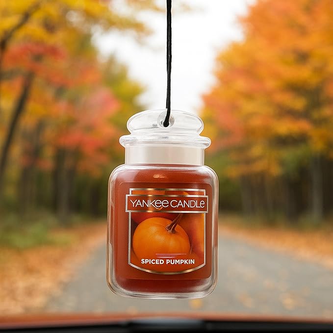 Yankee Candle Car Jar Ultimate, Leather, 0.96 OZ