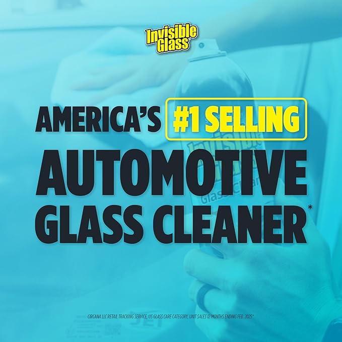 Invisible Glass 99031 Reach & Clean Glass Windshield Cleaner Tool Combo Kit With Premium Aerosol Glass Cleaner, Extendable Handle, (2) Reusable Quick Change Microfibers, and Storage Bag