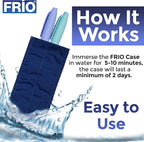 FRIO Cooling Wallet - Insulin Cooler for 45+ Hours of Stress Free On The Go - Blue - Duo