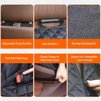 Dog Car Seat Cover for Back Seat Pet Cover for Dogs, Waterproof Nonslip Car Seat Covers Protector Scratchproof Pet Bench Seat Covers for Cars, Truck, SUV
