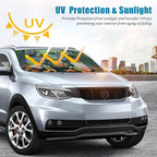 Frog Car Windshield Sun Shade Foldable Sunshade Front Window Cover Sun Visor Protector Accessories (59x27.5 inches)