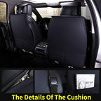 Aierxuan Front Car Seat Covers Universal Fit for Honda Civic Accord CRV, Toyota Camry Prius Rav4 Corolla, Kia, Lexus, Nissan, Mazda, Jeep Cherokee and Most Cars, with Waterproof Leather (Black)