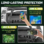 Plastic Restorer for Cars, 100ml Long-Lasting Black Trim Restorer, Waterproof, UV & Stain-Resistant, Ceramic Coating-Helps Repair Faded or Damaged Black Plastic Trim - Works in Seconds