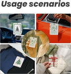 Trendy Christmas Car Air Freshener 4 Pcs - Coquette Bow Christmas Tree Santa Gift Air Freshener Hanging Decor for Cars Closet Drawer Books, Christmas Bow Santa Car Accessories Mirror Decor for Women