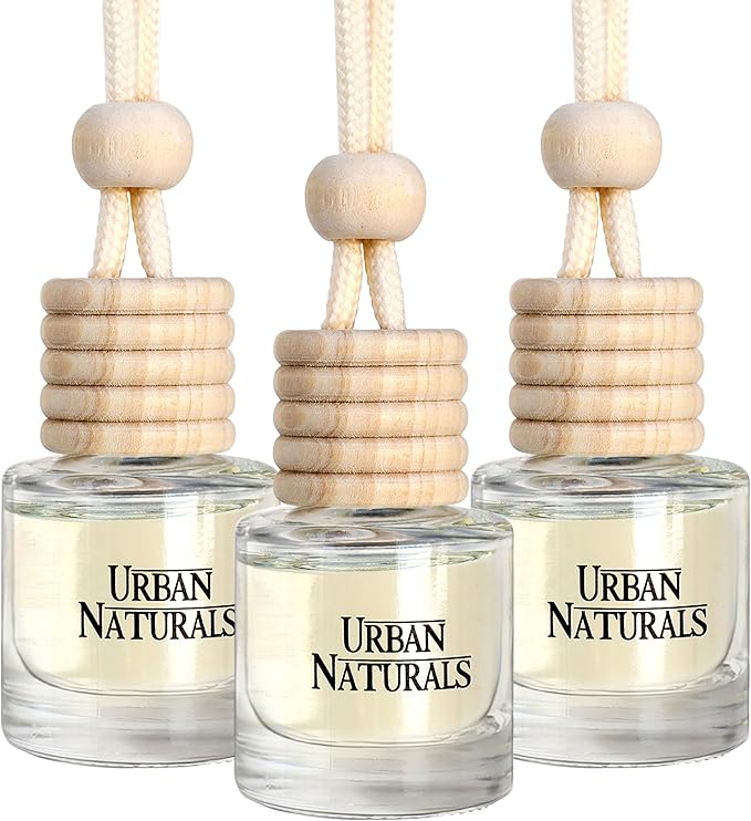 Urban Naturals Savage One Car Air Freshener for Men | Long Lasting Perfume Car Fresheners with Sauvage Fragrance | Hanging Diffuser with Vent Clip | Odor Eliminating Technology | Made in USA (3 Pack)