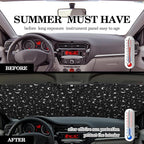 Woanger Windshield Sun Shade Foldable Car Front Window Covers for Car Accessories Sun Heat UV Rays Visor Protector Protection for Universal Cars SUV Truck (Starry Night)