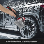 Wheel and Tire Brush for Cleaning Wheels, Tires and Rims, Car Wash Wheel Well Brush, Soft & Stiff Bristle Double Head Car Detailing Tire Scrub Cleaner Brushes
