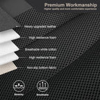 GIANT PANDA Front Seat Cover for Honda, 3D Air Mesh Bucket Car Seat Protectors Custom Fits Honda Civic Accord Pilot CRV HRV Element Passport (Black) 2-Pack