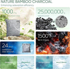 ZJchao 4Pcs Activated Charcoal Bags, Bamboo Charcoal Air Purifying Bags for Home with Odor Absorber and Shoe Deodorizer