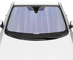 BDK Lavender Shine Car Windshield Sun Shade Accordion Folding Sunshade for Windshield Blocks UV Rays Sun Visor for Car Front Window Protector - Easy Setup Keeps Your Vehicle Cool - 58 x 27 inches