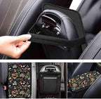 Dreaweet Car Armrest Cover Pad Black Center Console Cover Replacement for Car SUV Truck Sedan,Cute Mushroom Car Accessories for Women Girly