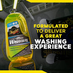 Meguiar's Hybrid Ceramic Wash & Wax - Sophisticated Car Wash Gently Cleans and Adds Shine and Slickness While Boosting Paint with Hybrid Ceramic Wax and Extreme Water Beading - 48oz