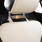 West Llama Linen Car Seat Covers-Breathable & Soft-Front Car Seat Protector Universal Fit 90% Cars,SUVs,Trucks,Diamond Pattern- 1Pair,Beige