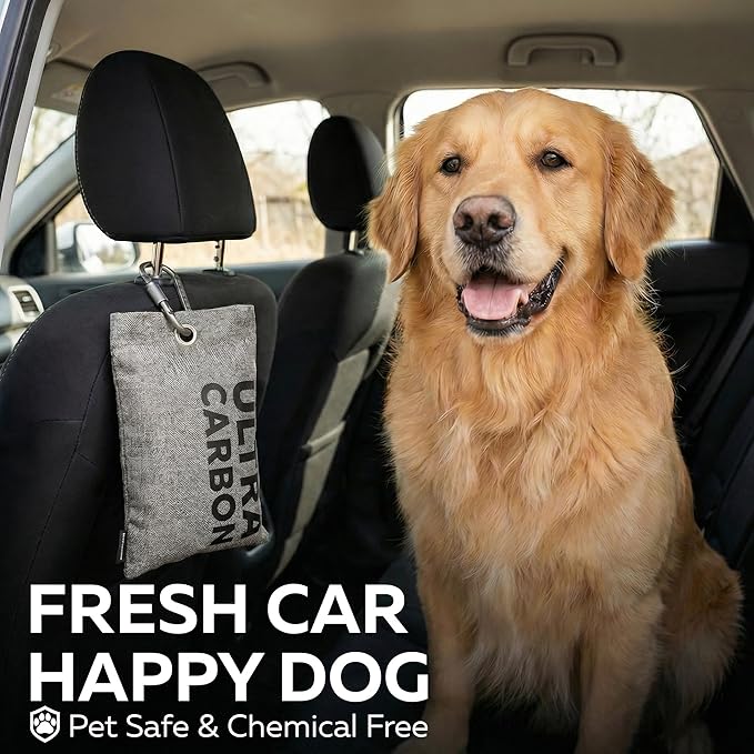 2.2 lbs (1000g) Activated Coconut Charcoal Odor Absorber for Strong Odor in Car, Home, Closet - Large Natural Air Purifying Bag - Non Toxic Deodorizer Odors Eliminator for Car Smoke Dog Cat Pet Smell