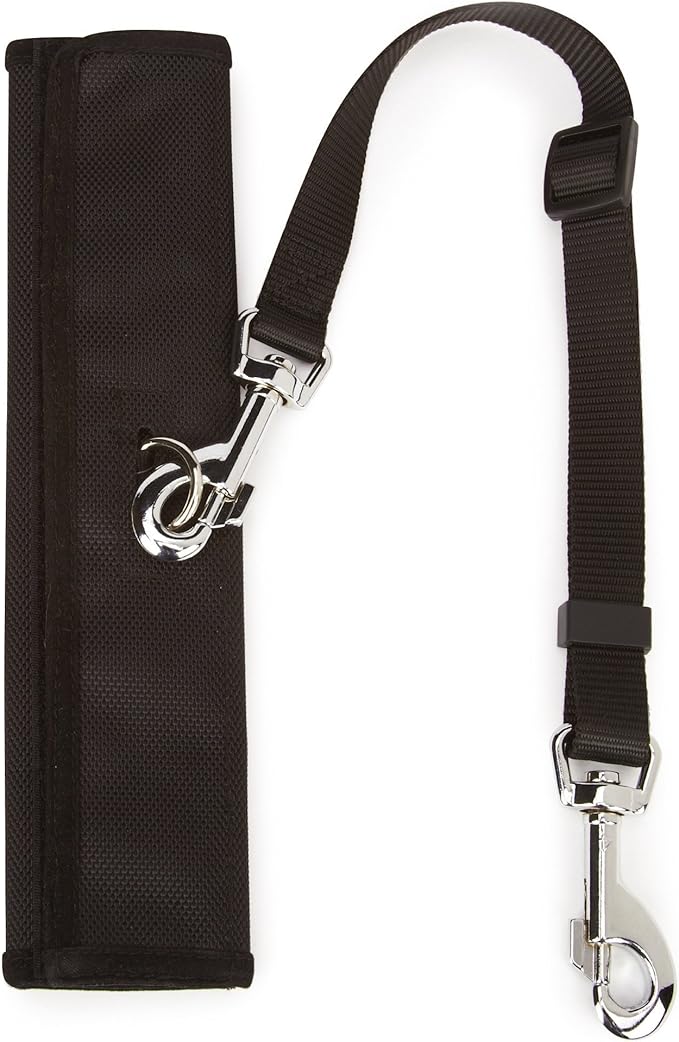 Guardian Gear Ride Right Seat Belt Connectors — Polyester Seat Belt Connectors for Dogs, Black