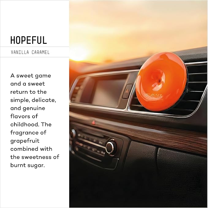 Spin Car Air Conditioner Freshener Professional Car Freshener BPA & Liquid Free 90 Days Effective Set of 2 (Hopeful)