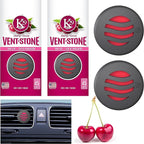 2 Cherry Scent Long Lasting Aroma Vent Stone Clip Air Freshener Odor Eliminator