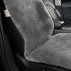 Natural Fur Sheepskin Universal car seat Covers for seat Cushion Auto Accessories,(High Grade Grey, Universal Fit Pack of 2)