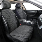 Breathable Car Seat Cover,Luxury Front Seat Cover,Durable and Non Slip,Polyester Silk Material, Universal Car Seat Cushion,Suitable for All Seasons,Airbag Compatible (Black，1PC)
