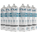 Polar Invisible Waterproof Sealer Clear - 6 x 20 Fl Oz | Instant Waterproof Sealant for Fabric, Concrete, Brick, Wood & Masonry | Long Lasting Protection for Interior & Exterior Surfaces