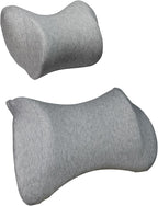 Lumbar Support Pillow for Car, Car Neck Pillow Kit for Pain Relief with Adjustable Strap, Car Headrest Pillow Ergonomic Design for Comfort