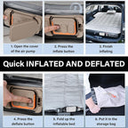 Coverado Car Air Mattress, SUV Air Mattress with Built in Wireless Pump, Comfort Flocking Travel Bed, 5-inch Height SUV Mattress Car Bed Camping, Universal Air Mattress for SUVs, Supports 660lbs