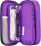 YOUSHARES Insulin Cooler Travel Case - Medication Diabetic Insulated Organizer Portable Cooling Bag for Insulin Pen and Diabetic Supplies with 2 Cooler Ice Pack