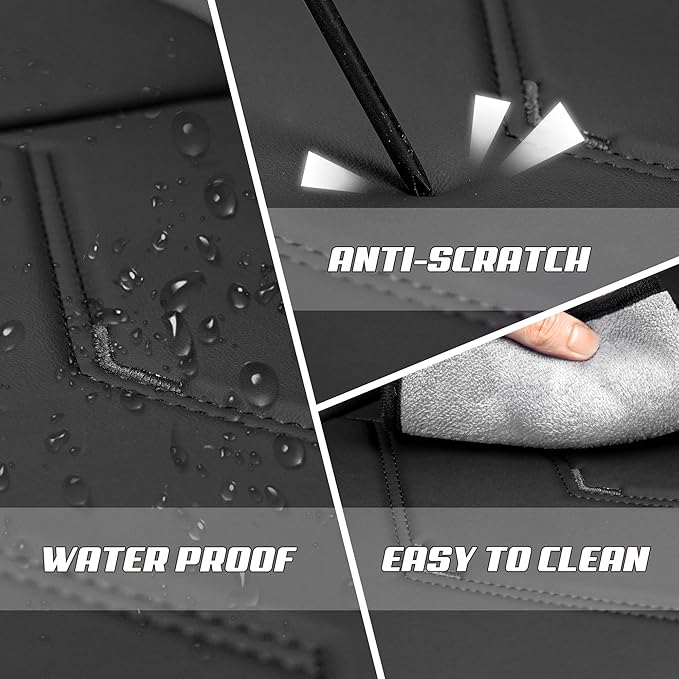 Car Seat Covers Fit for Infiniti g37 2000-2026, Stylish Sport Seat Covers, Waterproof Wear-Resistant Premium Nappa Leather Car Seat Cover.(2 Pcs Front/Pure Black)