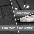 Car Seat Covers Fit for Toyota rav4 2000-2026, Stylish Sport Seat Covers, Waterproof Wear-Resistant Premium Nappa Leather Car Seat Cover.(Full Set/Pure Black)