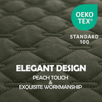 gogobunny 100% Double Sided Waterproof Dog Blanket Soft Pet Bed Cover Reversible Protect Furniture Couch Sofa Car for Puppy Large Dog Cat (Dark Olive/Light Olive, 52x82 Inch (Pack of 1))