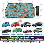 Cute Capybara Print Car Sunshade Umbrella Capybaras Windshield Sun Shade for Car Retractable Umbrella Sunshades for Front Window Cute Sun Shades Cover Visor Portector Block UV Rays