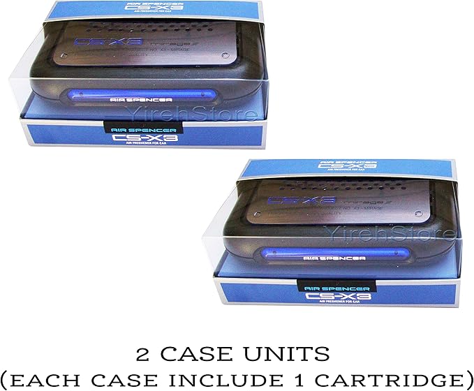 CS-X3 CSX3 Squash Air Spencer Freshener 2 Unit Cases (H4) & 2 Refills (C-10) Eikosha Japan Car Freshener