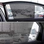 Car Side Window Sunshade, 4 PCS Static Cling Films Stickers Sun Shade UV Rays Privacy Protector, Reuseable Washable Sun Shade for Most Cars, Vhicles, SUV