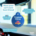 Happy Wax Clean Mix Car Charms 4-Pack Included Scents: Lemon Verbena, Fresh Cotton, Happy Days, Calming Lavender