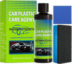 Plastic Restorer for Car Plastic Care Agent kit, Automotive Exterior and Interior Trim Scratch Remover Kit, Bring Plastic, Rubber, and Vinyl Back to Life! Safe Auto Detailing Supplies, 3.38 Fl.oz