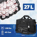 Maelstrom Soft Sided Cooler Bag, 30/40 Can Collapsible Insulated Ice Chest, Large Leakproof Portable Storage for Camping, Travel, Kayaking & Beach