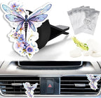 Cute Car Air Freshener Clips Dragonfly Car Vent Clips Dragonfly Cars Scents Cologne Air Conditioner Clip Auto Vent Interior Decoration Cars Accessories Dragonflys Gifts for Men Women,Friends