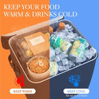 HOTOR Cooler Bag for Trunk Organizer - Portable Cooler for Car Organizer, Leakproof Car Cooler for Vehicle, Soft Small Cooler Fits Trunk Organizer with Cooler for Car & SUV