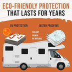 BEEST RV Roof Coating White, 5 Gallon Covers up to 250 sq ft (2 Coats), Solar Reflective & Waterproof Sealant| Elastomeric Leak Repair Coating, Liquid Rubber RV Roof Sealant for Trailer, Camper & More