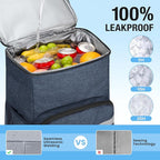 Backpack Cooler - 54 Cans Insulated Leak Proof Cooler Backpack for Men & Women, Cooler Bag Portable Picnic Camping Beach Hiking BBQ Lunch Backpack for Men and Women -Blue