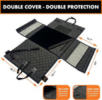 YoGi Prime Half Hammock Dog Seat Cover for Back Seat - Waterproof Half Backseat Dog Cover, Space Saving Split Seat Design, Universal Fit & Heavy Duty Pet Restraint