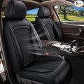 Car Seat Covers Fit for Toyota Highlander:2008-2025 2026 Breathable Cool Ice Silk Leather Automotive Seat Covers Airbags Compatible(5 Seats,Black)