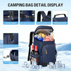 Cooler Backpack - 40 Cans Insulated Leak Proof Backpack Cooler Portable Picnic Camping Beach Hiking BBQ Picnic Bag for Men and Women -Blue