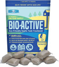 Walex Bio-Active Home Septic Tank Treatment - Strong Digestive Power with Beneficial Bacteria & Enzymes for Liquefying Solids & Breaking Down Waste, Odor Neutralizer -1 Year Supply, 12 Packets