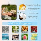 10-1000 Pcs Custom Air Fresheners with Picture - Double Sided Personalized Car Air Freshener with Photo & Logo, Hanging Auto Accessories & Custom Gifts for Branding Business Events (Square)