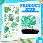 2 Pack Car Seat Towel Covers with Storage Bag 63 x 32 Inch Athletic Running Towel Seat Sweat Washable Non Slip Cover Gift for Car Outdoor Sport Activities (Monstera Lime)