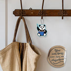 Cute Funny Panda Eating Noodles Car Air Freshener 4 Pack Scented with Premium Oils (4 Pack)